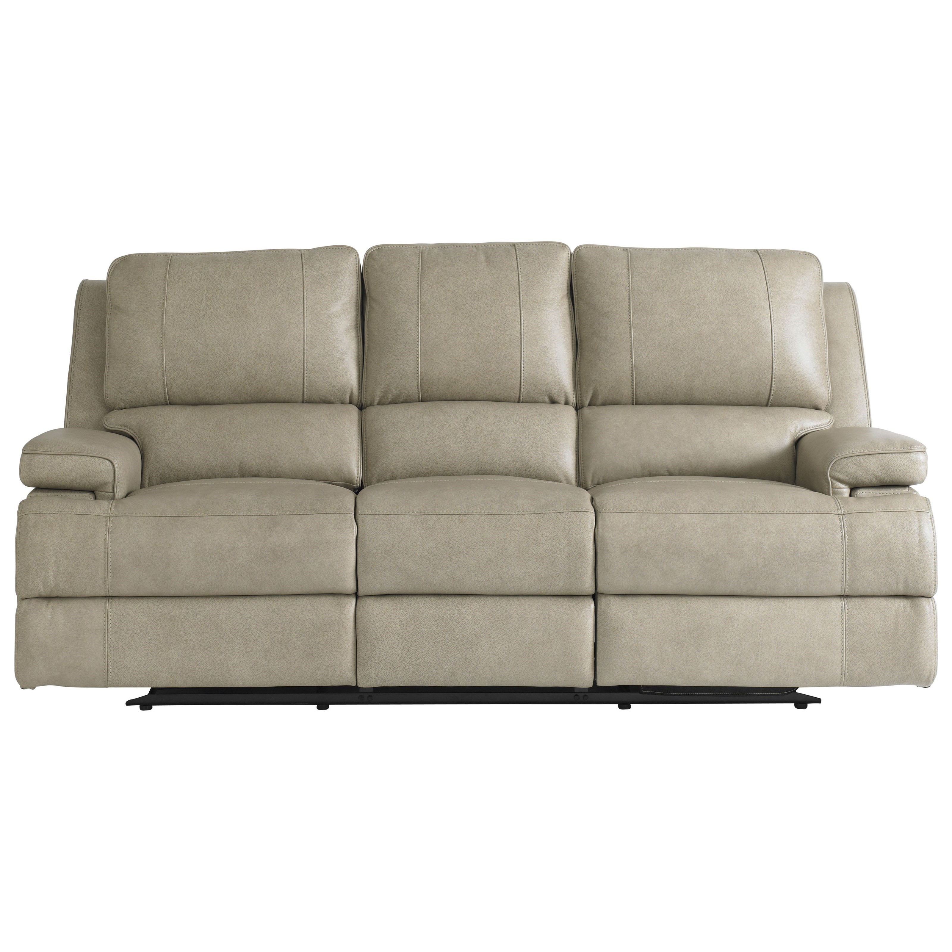 Bassett leather cheap sectional recliner